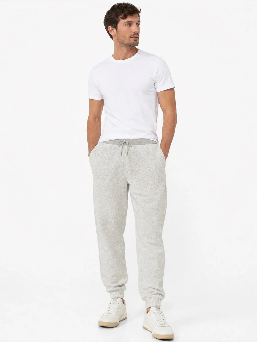 Abercrombie & Fitch Men's Gray Knit Jogger Sweatpants - Casual Comfort